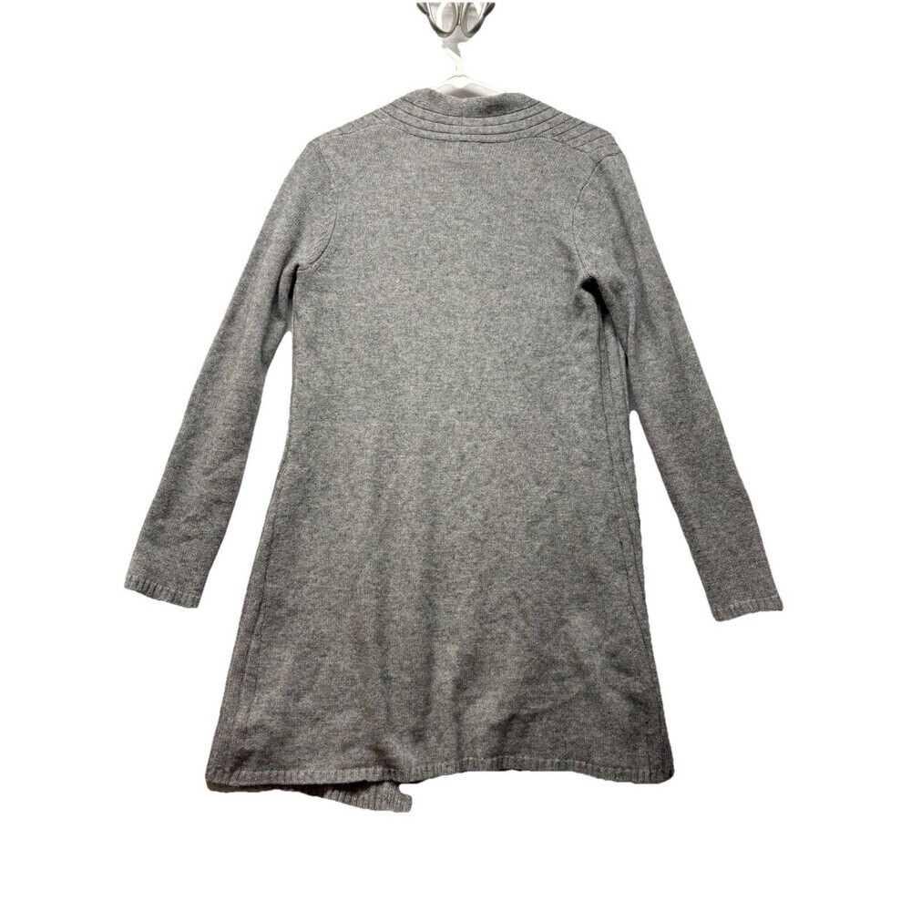 Adrienne Vittadini LS Cardigan Sweater Yak Wool Jacket Small Gray Magnetic - Picture 5 of 5